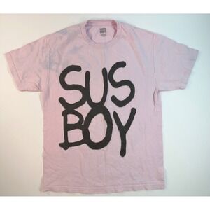 Sus Boy Anarchy Spray Paint Logo Pink Tie Dye Graphic T-Shirt Mens Large